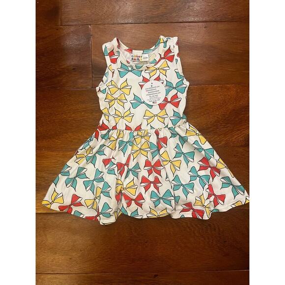 Dot Dot Smile NWT Baby Girl’s Size 12/24M Months Bows Print Tank Twirl Dress - Picture 3 of 3